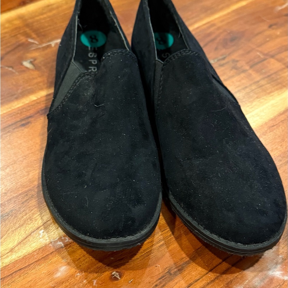 Esprit Black Suede Women's Loafers, never worn